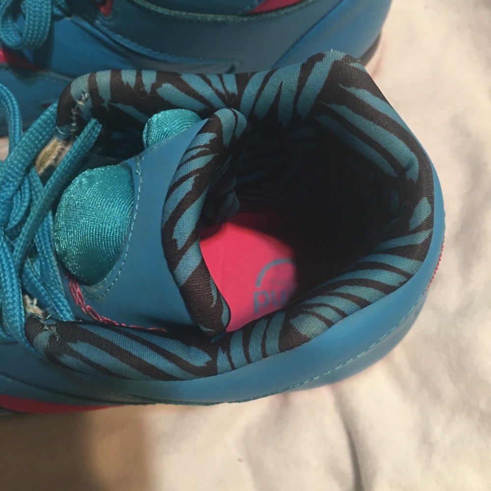 2013 Reebok Pump Aerobic Hexalite Sneakers Blue/Pink Size7.5 Read Description - Picture 10 of 16